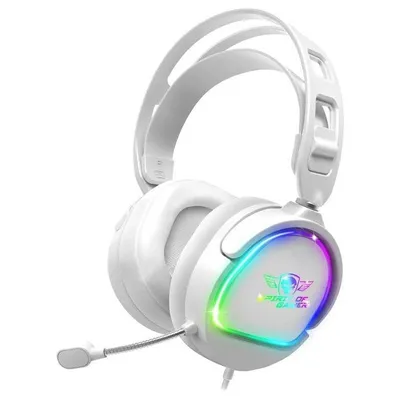 Kopfhörer Spirit of Gamer Pro H6 mit Kabel Stereo RGB-LED Gaming Weiß