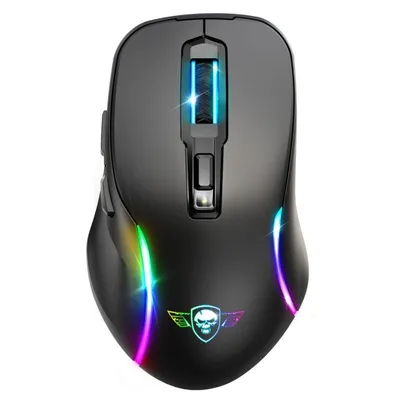 Spirit of Gamer Elite M50 Kabellose optische Gaming-Maus, 8000 DPI, Schwarz