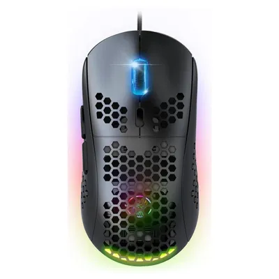 Ratón Spirit of Gamer PRO-M4 DARK USB cableado 12800 DPI negro RGB 6 botones