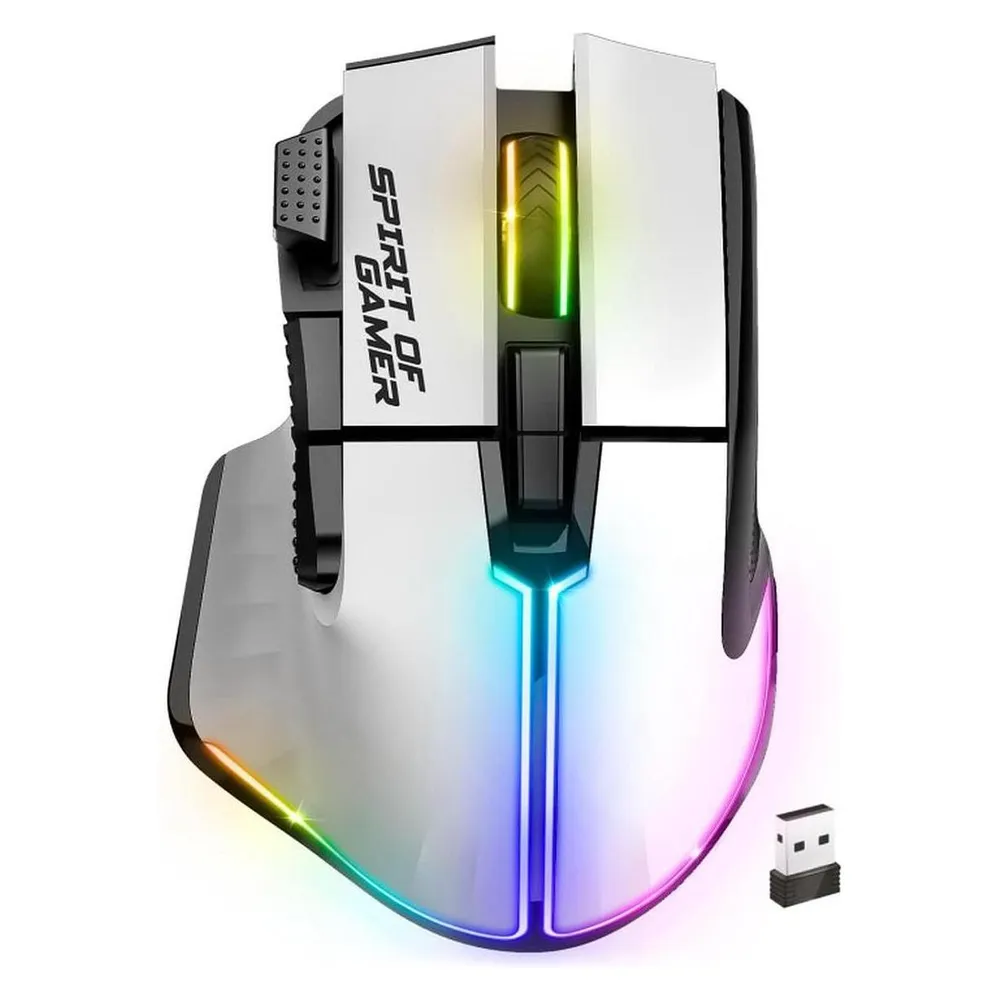 Gaming Maus Spirit of Gamer PRO M5 ARTIC Wireless Weiß 8000 DPI 8 Tasten Gaming Maus Spirit of Gamer PRO M5 ARTIC Wireless Weiß 8000 DPI 8 Tasten