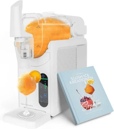 Springlane Slush-Eismaschine Sophie, 5-in-1 Slushmaker, 2 Liter, Quickfreeze, Rezeptbuch, Geräuscharm, Selbstreinigung, einstellbare Konsistenz, 12h kühlhalten