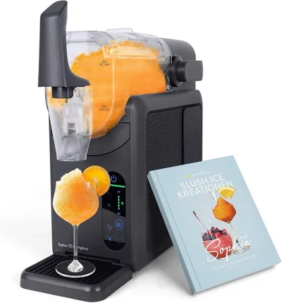 Springlane Slush-Eismaschine Sophie, 5-in-1 Slushmaker, 2 Liter, Quickfreeze, Rezeptbuch, Geräuscharm, Selbstreinigung, einstellbare Konsistenz, 12h kühlhalten