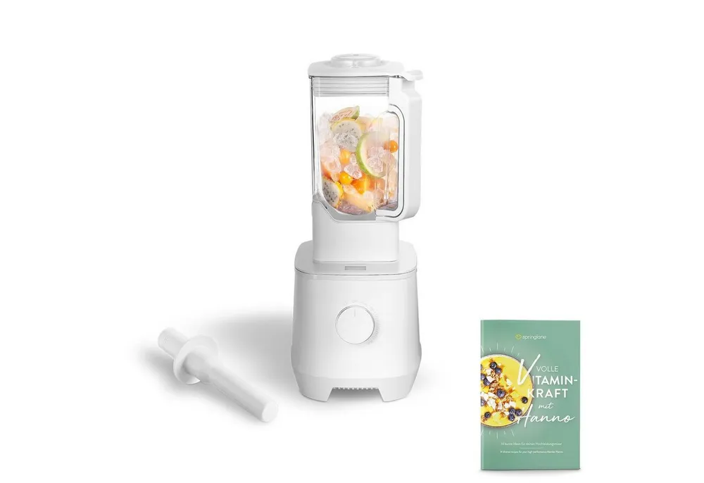Springlane Standmixer Hochleistungsmixer Hanno - Mixer für Smoothies & mehr, 2000 W, 6-Klingen, 2,5L Behälter mit Selbstreinigungsfunktion