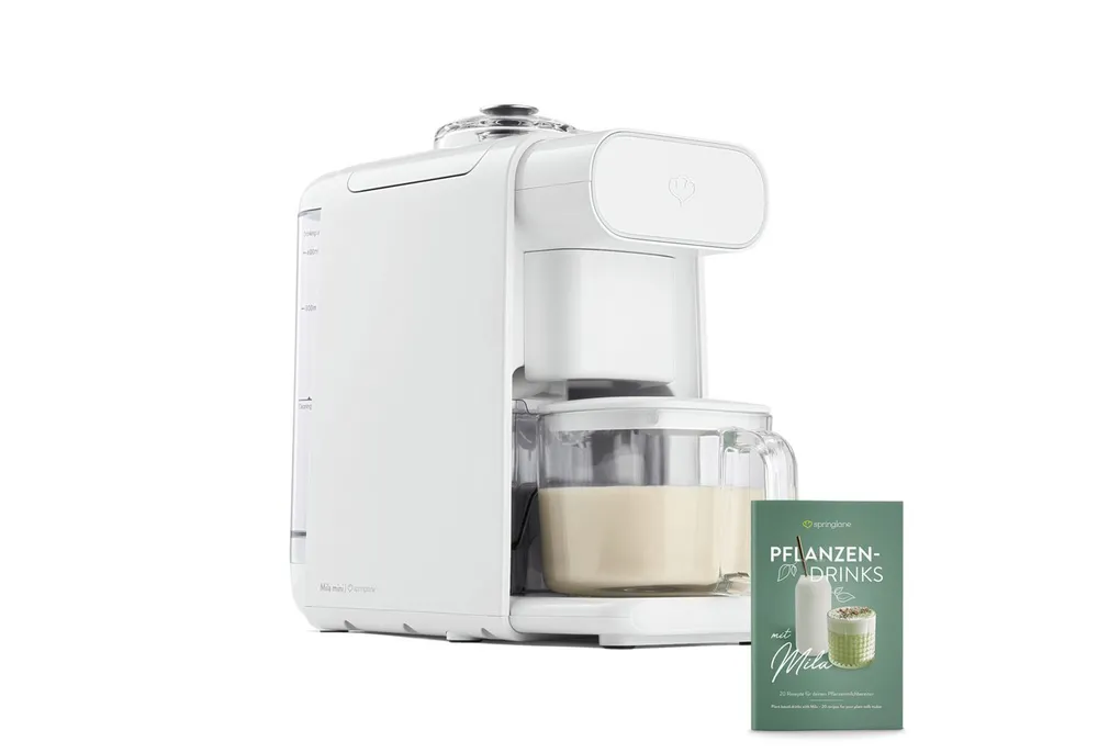 Springlane Zerkleinerer Pflanzenmilchbereiter Mila - Nussmilch & Pflanzenmilch selbst machen, 1000 W, 1,0 L oder 0,6 L, Touchdisplay