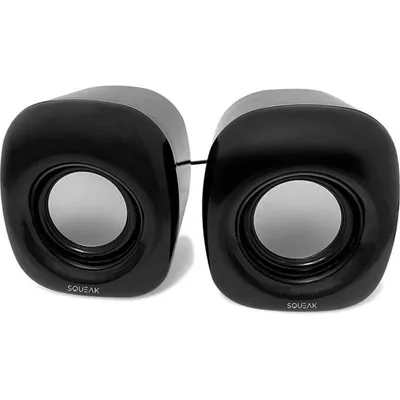 Lautsprecher Squeak PC USB und 3,5 mm Klinke 8W schwarz