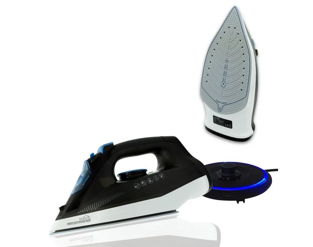 Starlyf Dampfbügeleisen Cordless Steam Iron, 2400 W, kabelloses Bügeleisen, Sohle mit keramischer Antihaftbeschichtung