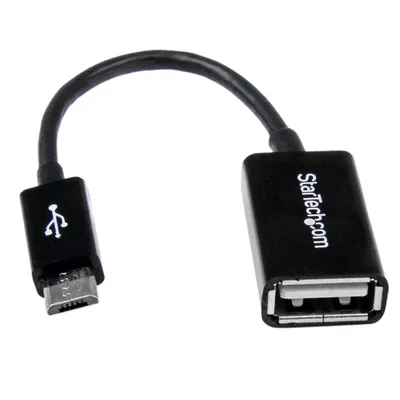 USB-OTG-Adapter StarTech 12cm Micro USB B auf USB A Schwarz Plug and Play