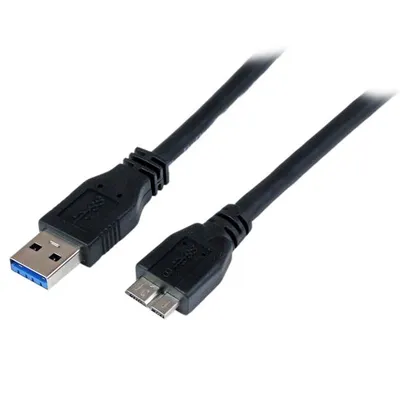 Kabel USB Micro B StarTech USB3CAUB1M 1m SuperSpeed Schwarz Männlich-Männlich