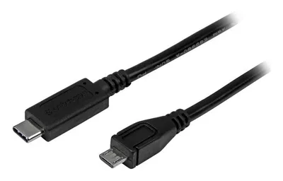 Kabel USB-C StarTech 50cm Abgewinkelt USB 3.2 Gen 2 10Gbps 100W DisplayPort 4K Schwarz