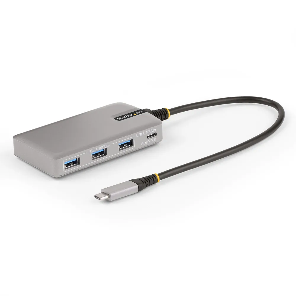 USB-C Hub StarTech.com HB31C3A1CDPPD3 4-Port 4K 60Hz 100W Power Delivery 3x USB-A 1x USB-C