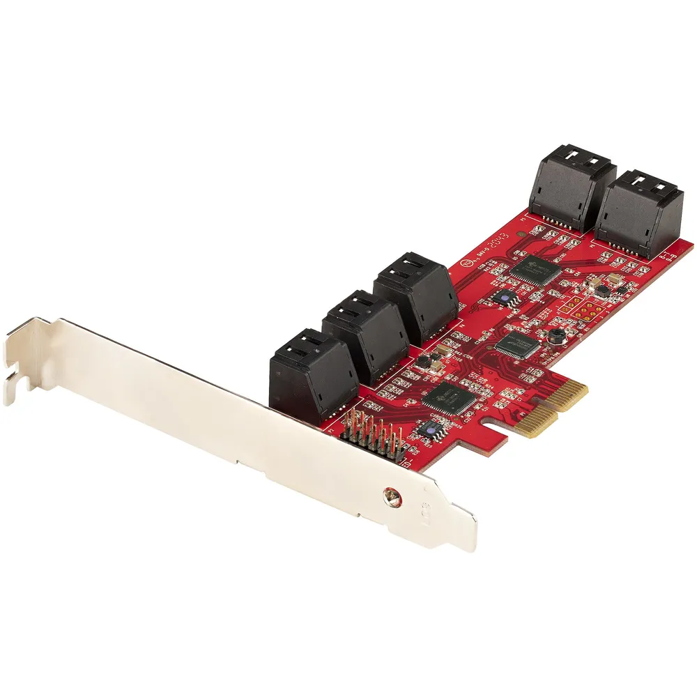 SATA Controller StarTech 10P6G-PCIE-SATA-CARD PCI Express 2.0 6 Gbps 10 Ports Low Profile