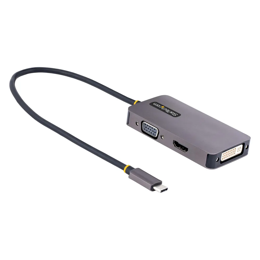Adapter USB-C nach HDMI VGA DVI StarTech 4K 60Hz Aluminium