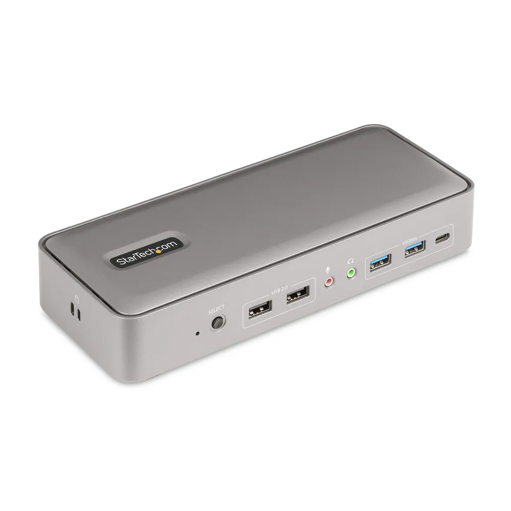 Docking Station StarTech KVM USB-C 2 Monitore 4K 60Hz PD 90/45W Ethernet USB 3.2 Gen 2