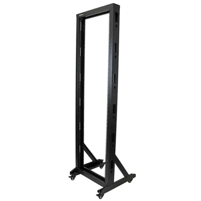 StarTech.com 2POSTRACK42 Rack 42U Freistehendes Gestell Schwarz