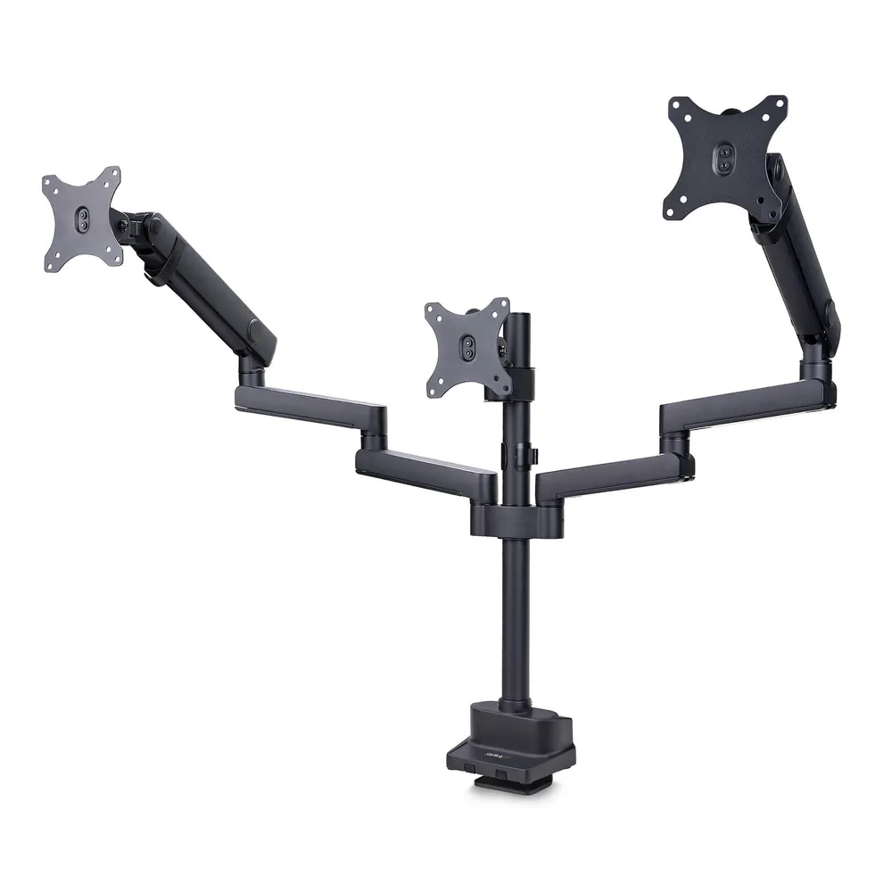 StarTech Monitorhalterung 3-fach Tisch 27" VESA 75x75 bis 100x100 Max 21kg