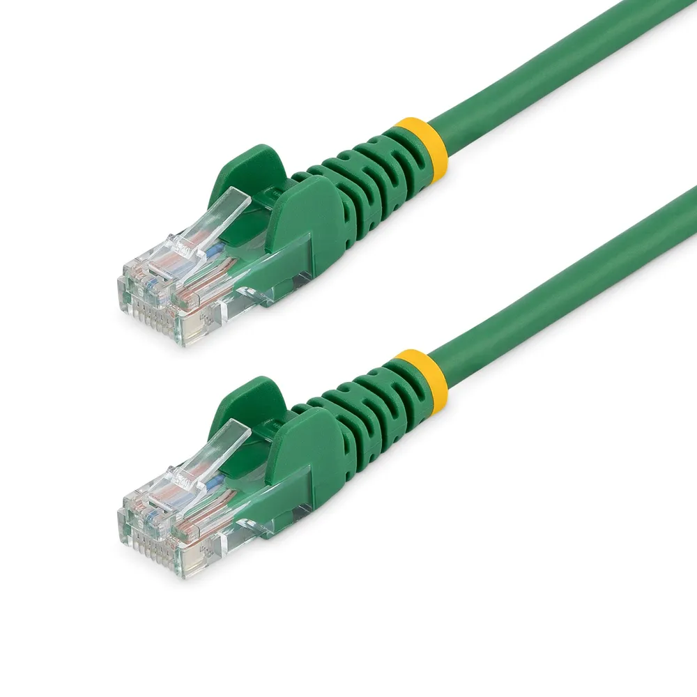 Netzwerkkabel StarTech Cat5e UTP 1m grün ohne Haken RJ45