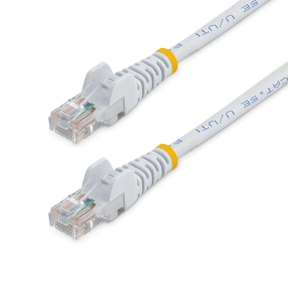 Netzwerkkabel StarTech 45PAT1MWH Cat5e 1m UTP RJ45 Snagless weiß PoE 100 Mbit/s