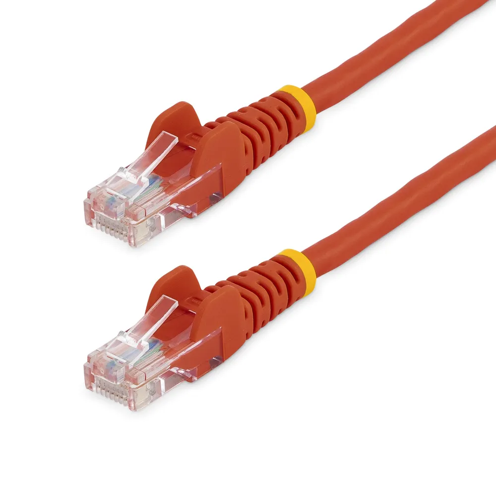 Netzwerkkabel StarTech Cat5e Rot 3m RJ45 ohne Haken