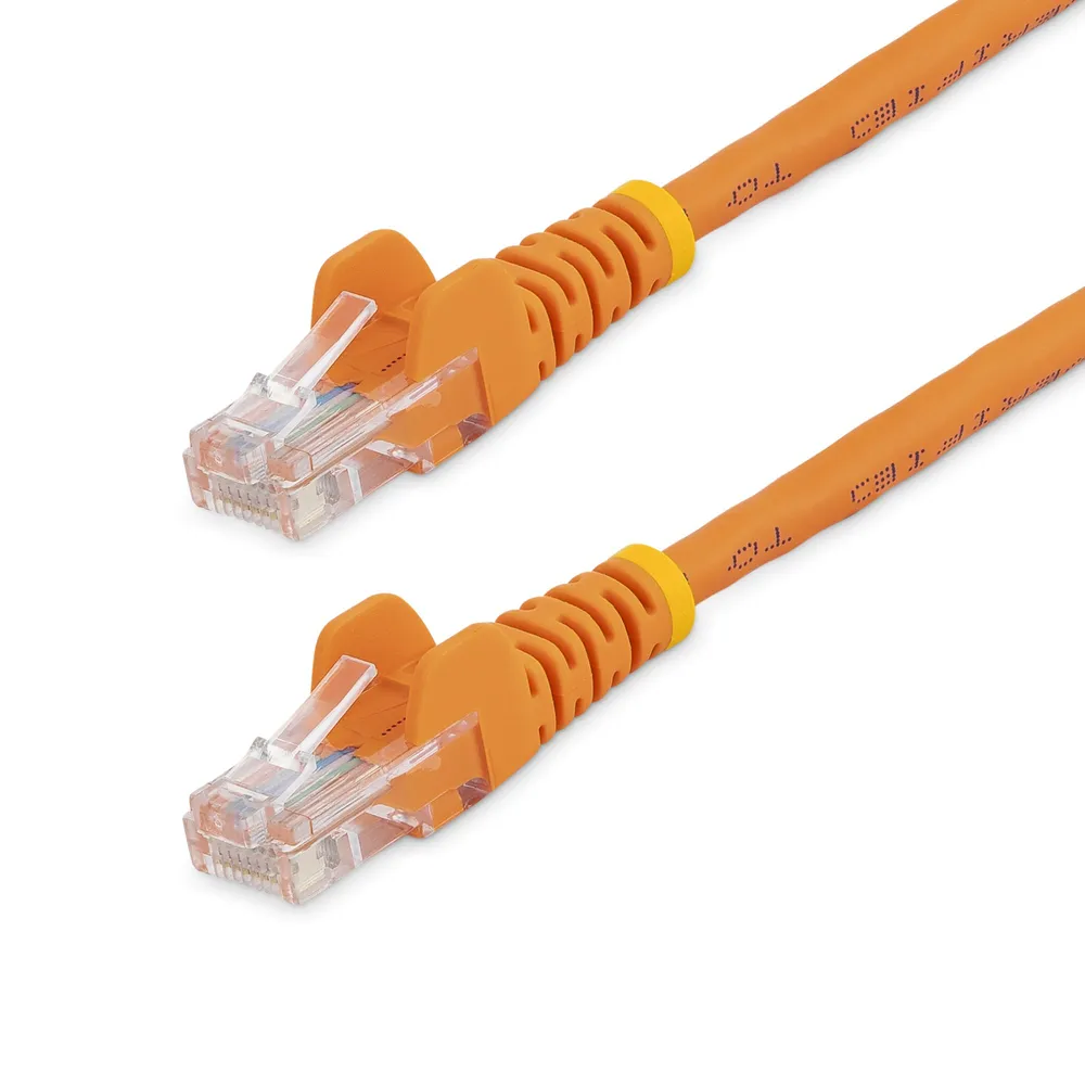 Netzwerkkabel StarTech Cat5e UTP 0,5 m orange RJ45 ohne Haken