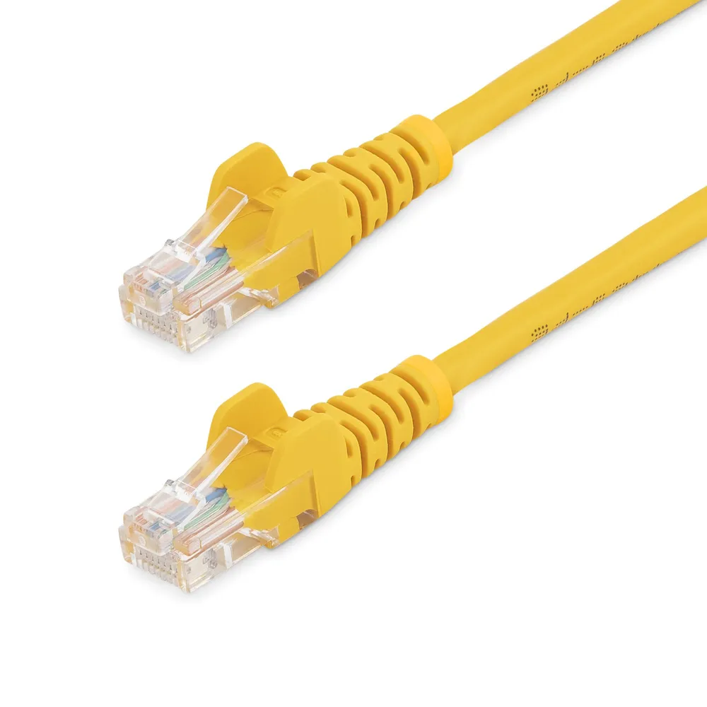Netzwerkkabel StarTech Cat5e UTP 5m gelb RJ45 ohne Haken