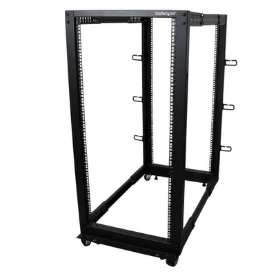Server-Rack StarTech.com 4POSTRACK25U 25U mobil 4 Säulen