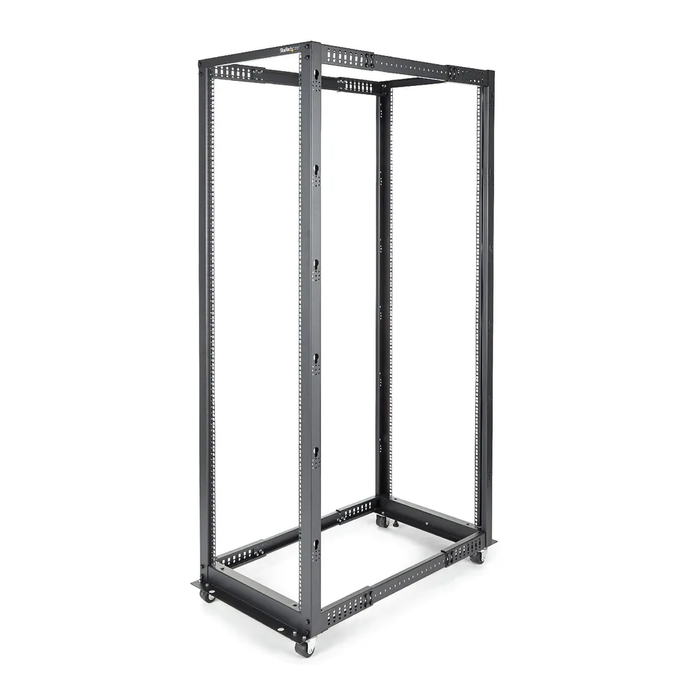 StarTech.com 4POSTRACK42 Rack 42U Freistehendes Gestell Schwarz