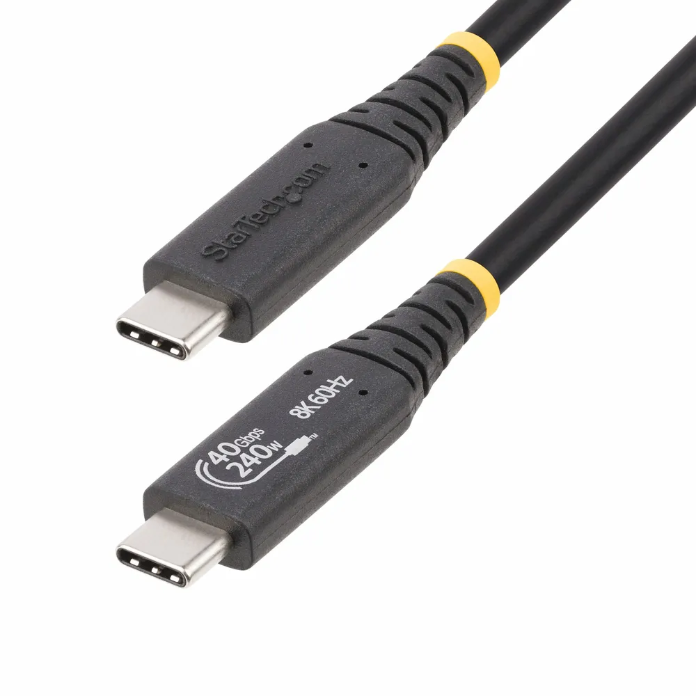 Kabel USB4 StarTech.com 50cm USB-C Zertifiziert USB-IF 40Gbps PD 240W 8K