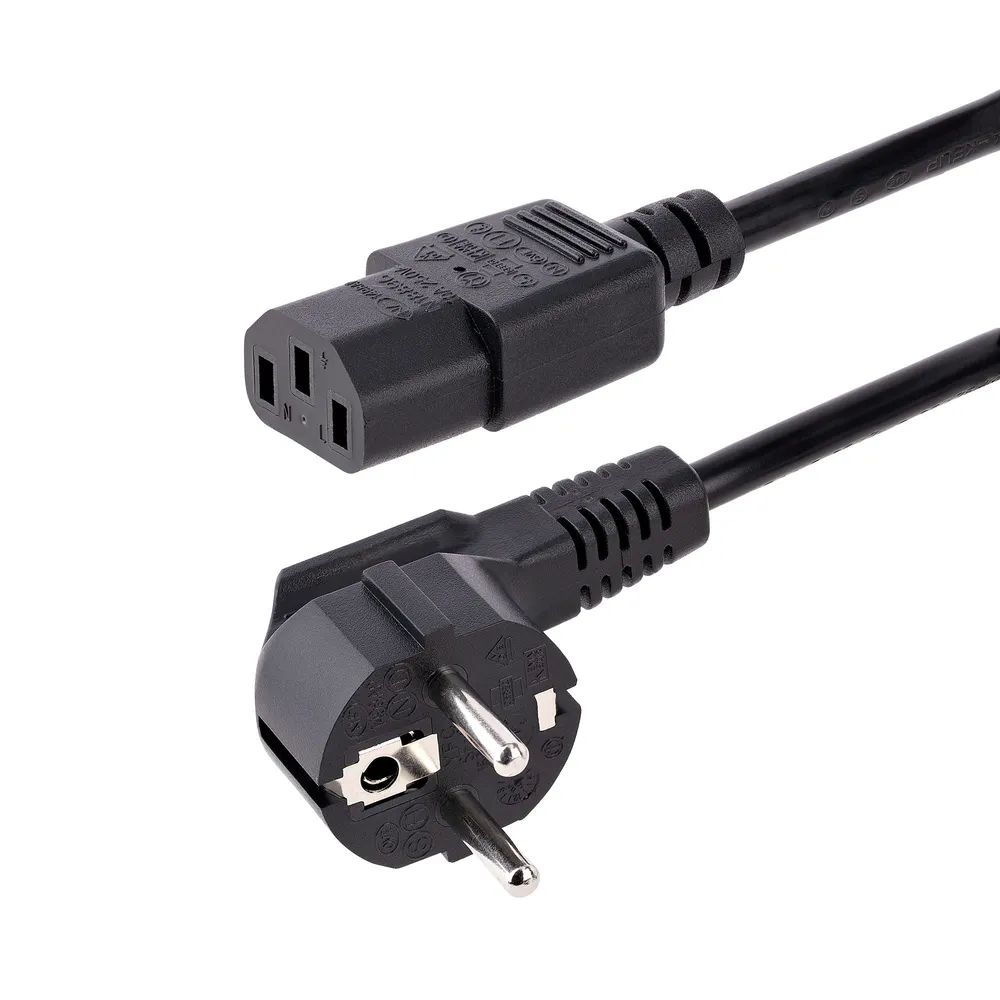 StarTech.com 250V 10A Netzteil 3m Schuko auf C13 18AWG Schwarz Professional