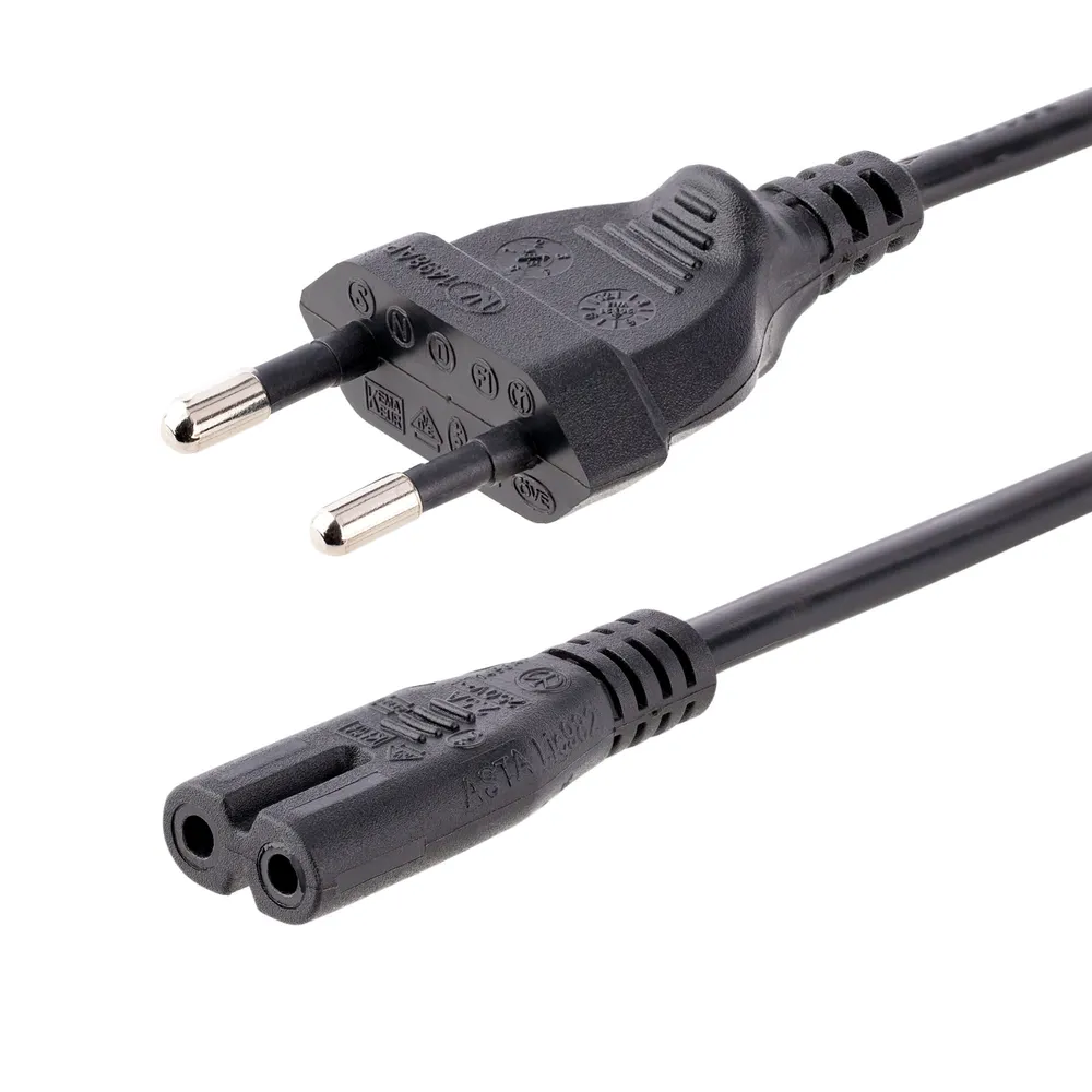 Netzteil StarTech 2,5A 250V 18AWG 3m CEE 7/16 auf C7 Schwarz