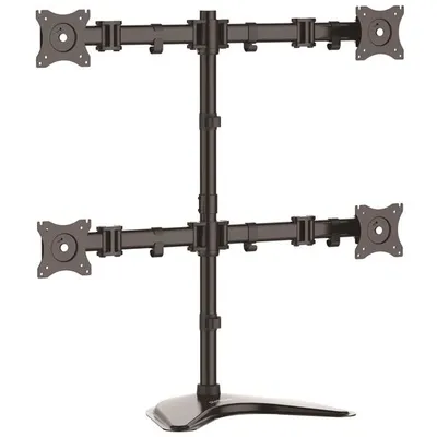 StarTech.com ARMBARQUAD Flachbildschirm-Tischhalterung 68,6 cm (27") Schwarz Tisch/Bank