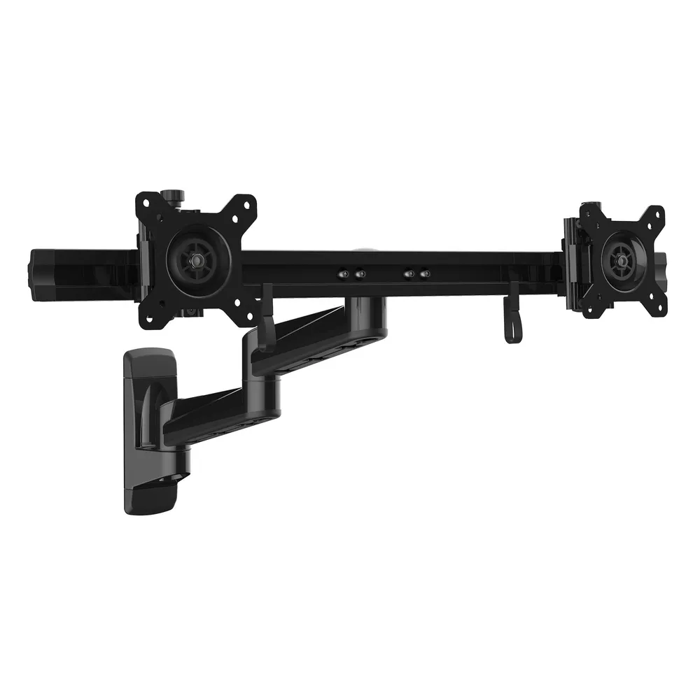 StarTech.com ARMDUALWALL Flachbildschirm-Tischhalterung 61 cm (24") Wand Schwarz