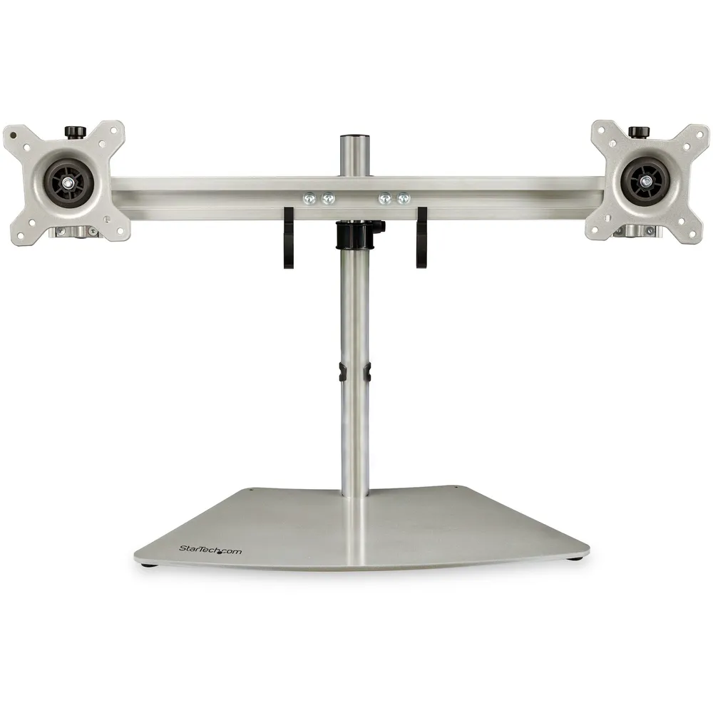StarTech.com ARMDUOSS Flachbildschirm-Tischhalterung 61 cm (24") Edelstahl Tisch/Bank