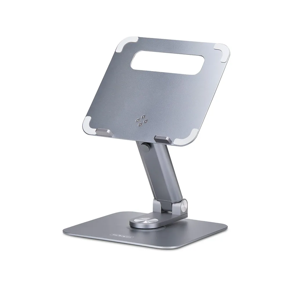 Notebook Stand Startech Laptopständer Teleskopisch 360 Grad Drehung Aluminium Silber