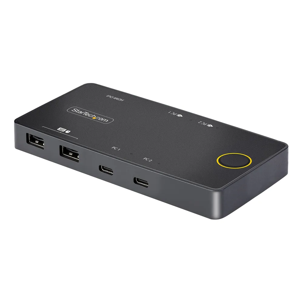 StarTech.com 2-Port 4K 60Hz PD 100W Kompakter USB-C KVM-Switch
