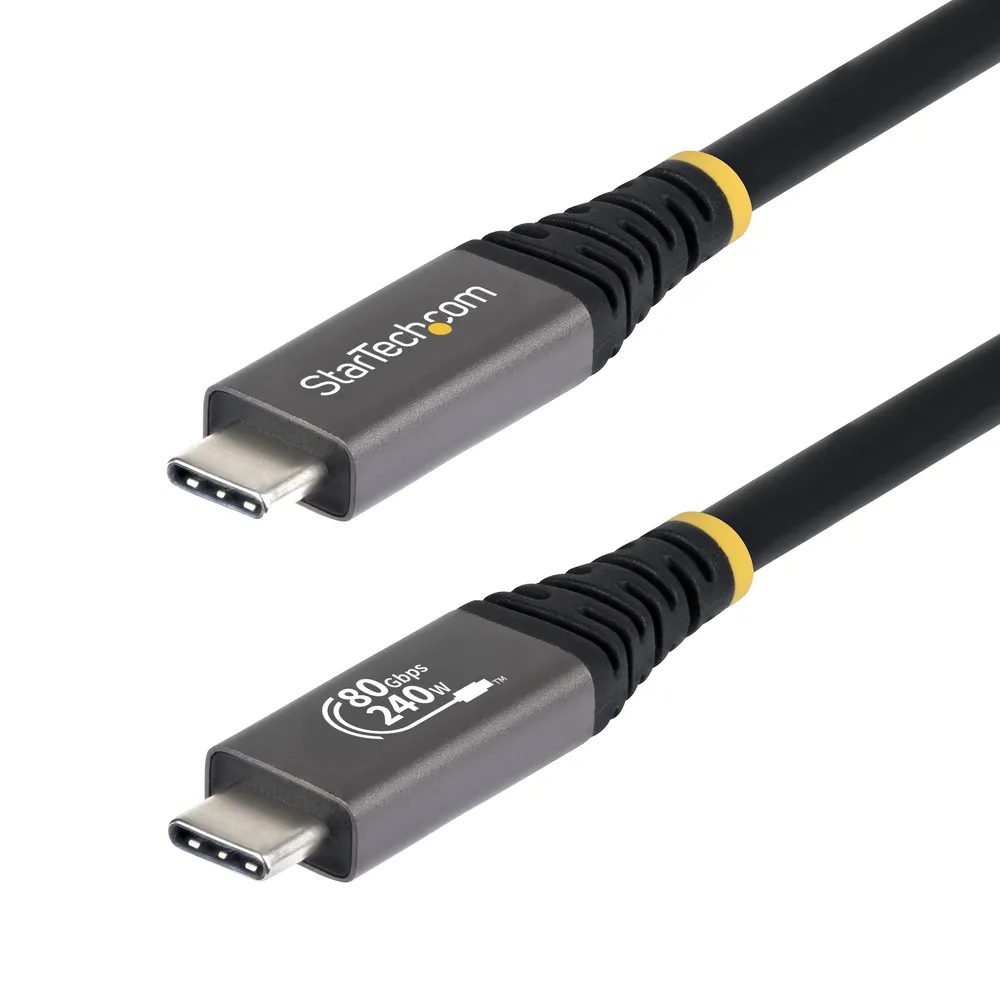 Kabel USB4 1,5 m StarTech.com USB-C Zertifiziert USB-IF 80 Gbps 240 W PD