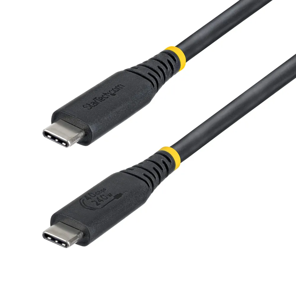 Kabel USB4 StarTech CC1M40GUSB4TP 1 m USB-C an USB-C 40 Gbit/s Schwarz