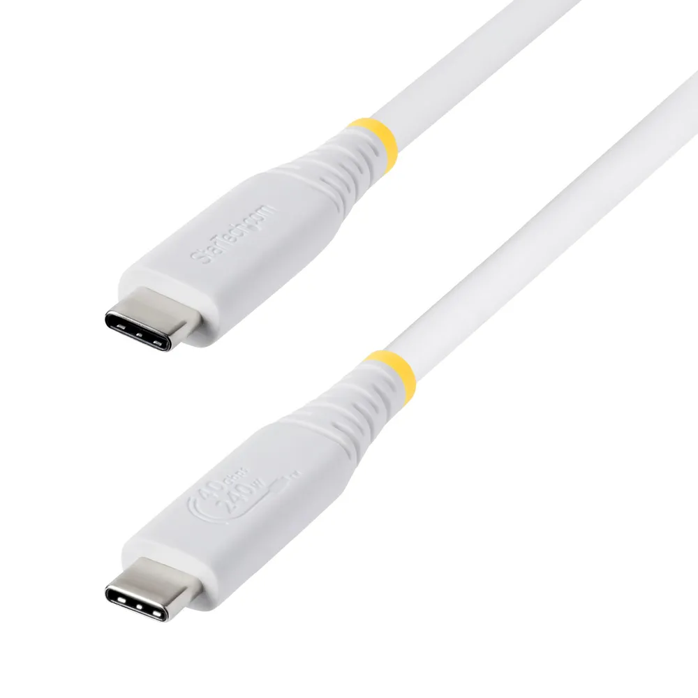 Kabel USB4 StarTech CC1M40GUSB4TPW 1 m USB-C an USB-C 40 Gbit/s Weiß