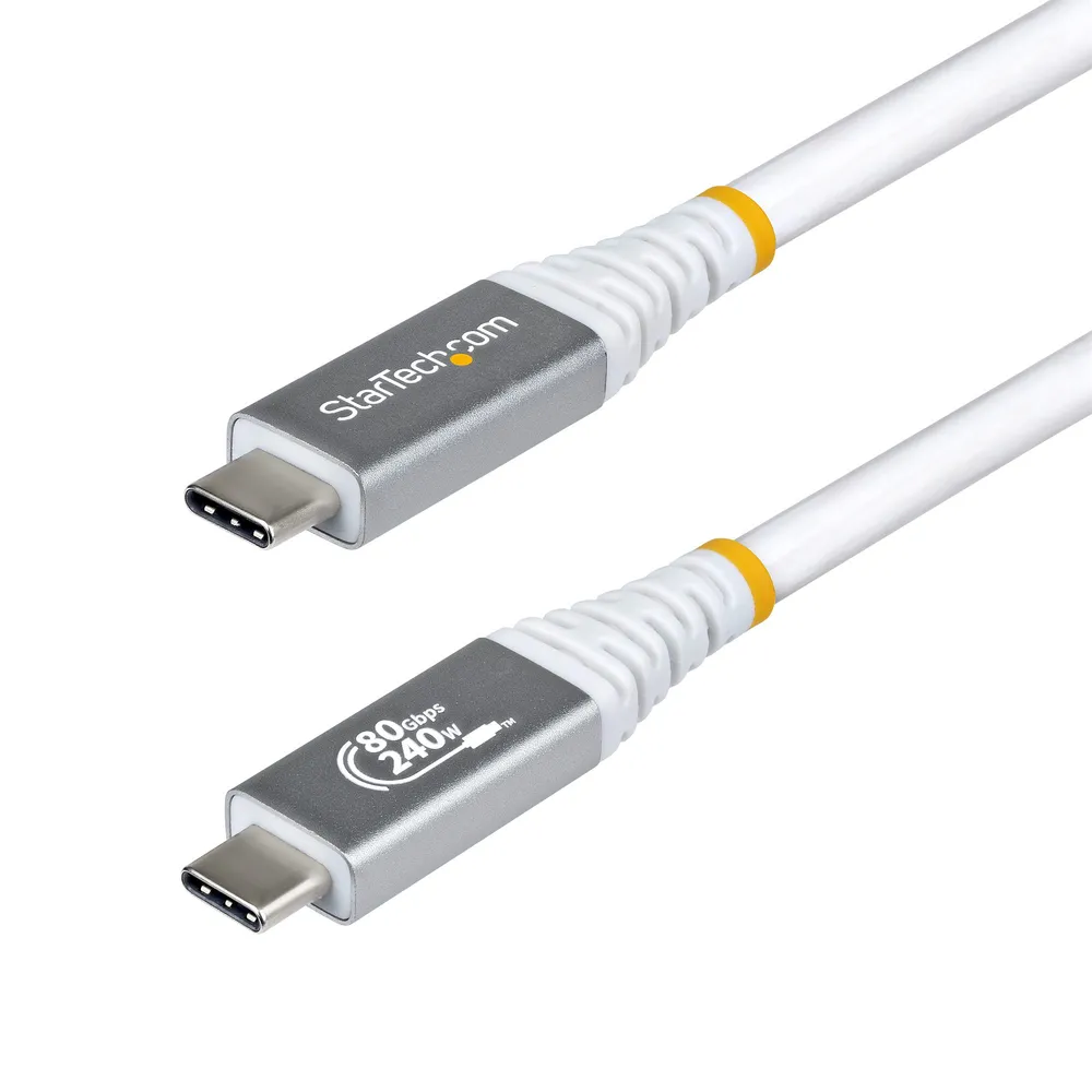 StarTech.com USB4-Kabel 50cm USB-IF-zertifiziert USB-C 240W PD 80Gbps Thunderbolt-kompatibel