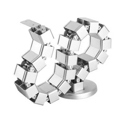 Kabelorganizer StarTech.com CMVBMOD schwere Basis 4 Kanäle silber