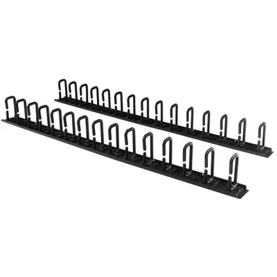 Kabelmanagement Panel StarTech 0U 1,8m D-Ringe Stahl Schwarz