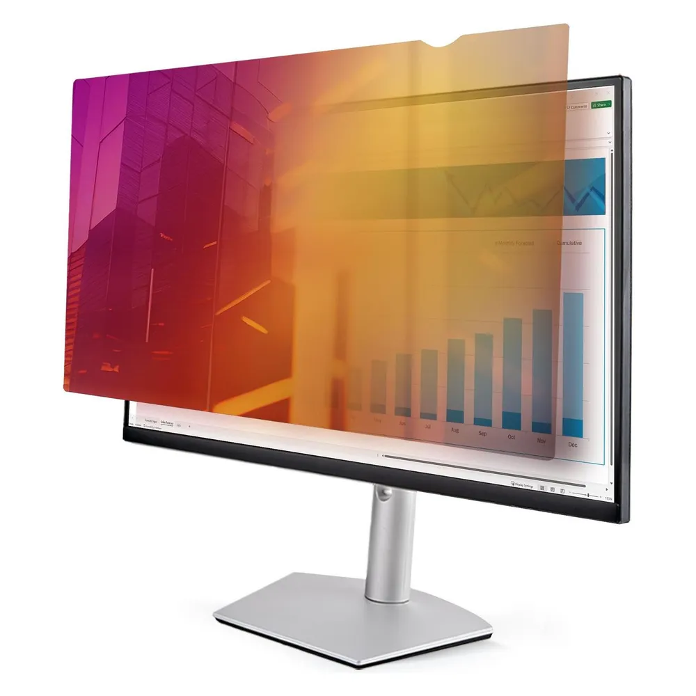 StarTech com 27 Zoll 16:9 Monitor Blickschutz Gold, Zweiseitiger Blickschutzfilter mit Erhöhter Priv