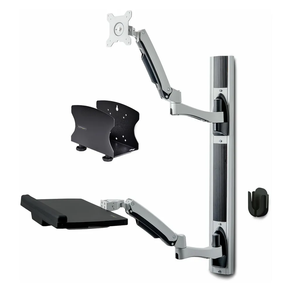 StarTech COM Workstation Wandhalterung VESA-Halterung fur 32 Monitor 10kg Schwenkbare Monitorhalteru