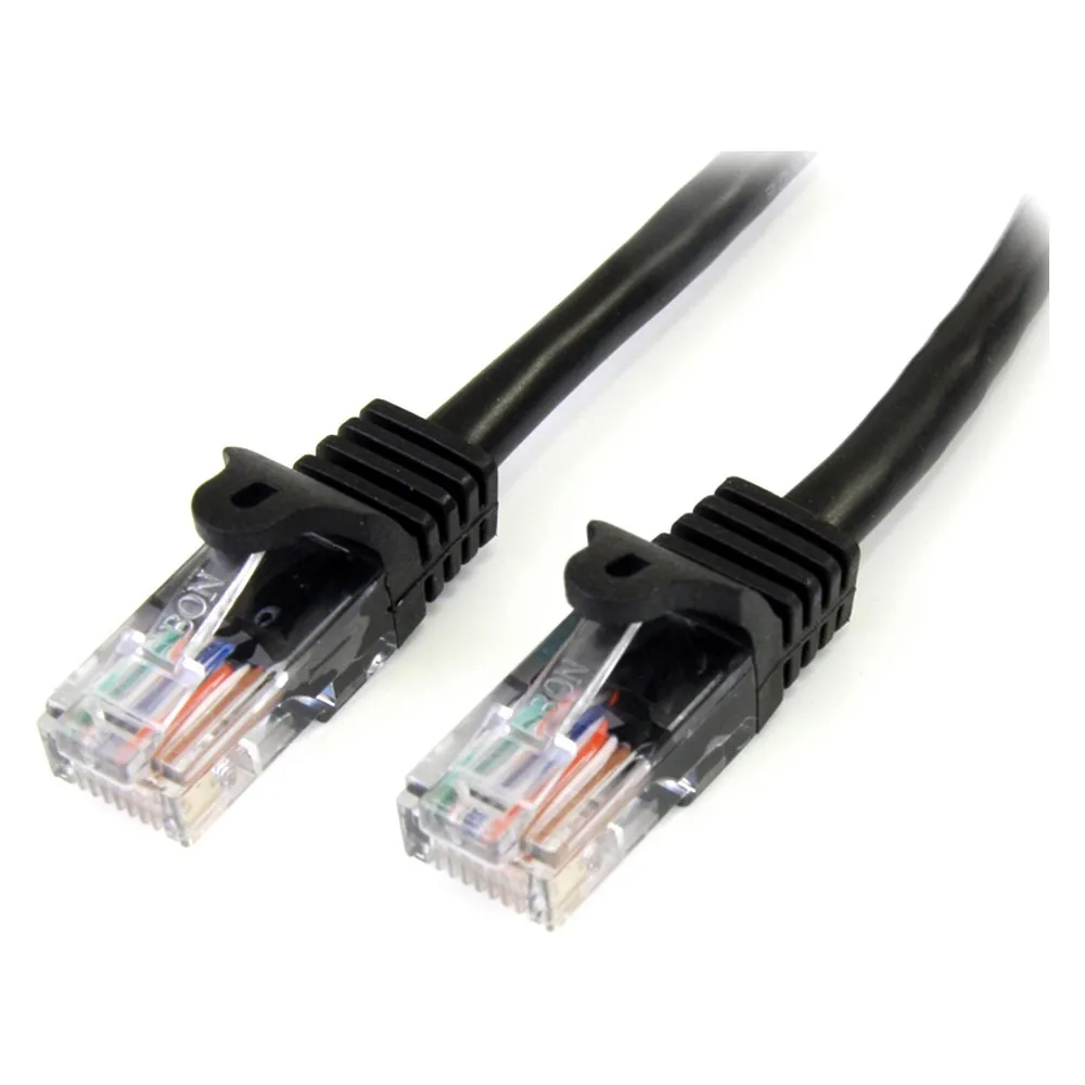 StarTech 1m Cat5e RJ45 UTP Netzwerkkabel Snagless - Cat 5e Patchkabel - Schwarz - Stecker / Stecker