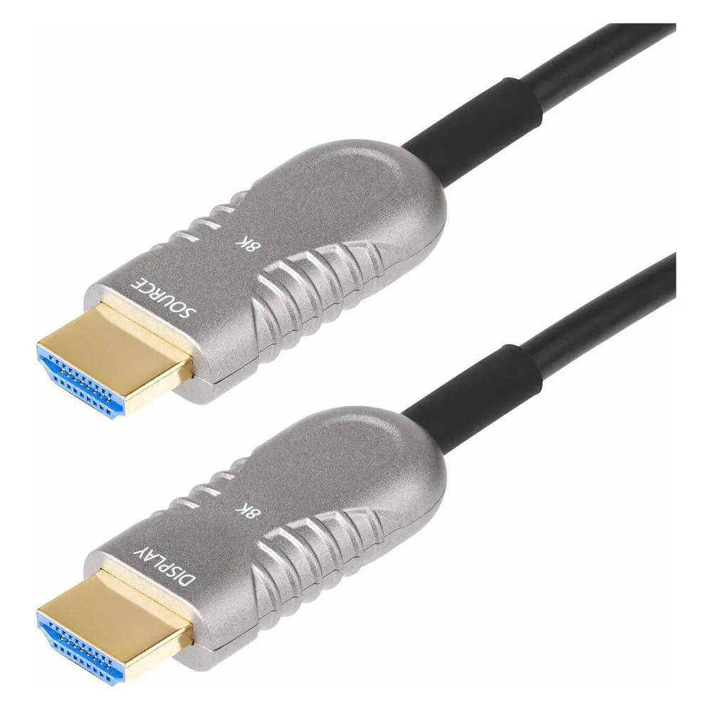 StarTech COM 30ft 9.1m HDMI 2.1 Hybrid Active Optical Cable AOC CMP Plenum 8K 60Hz Ultra High Speed