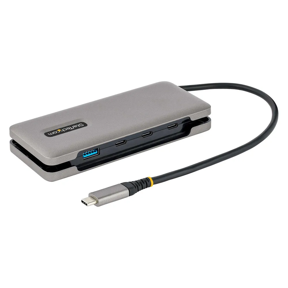 StarTech com HB31CM1A3CB, Kabelgebunden, USB 3.2 Gen 2 (3.1 Gen 2) Type-C, Grau, 10 Gbit/s, Kunststo