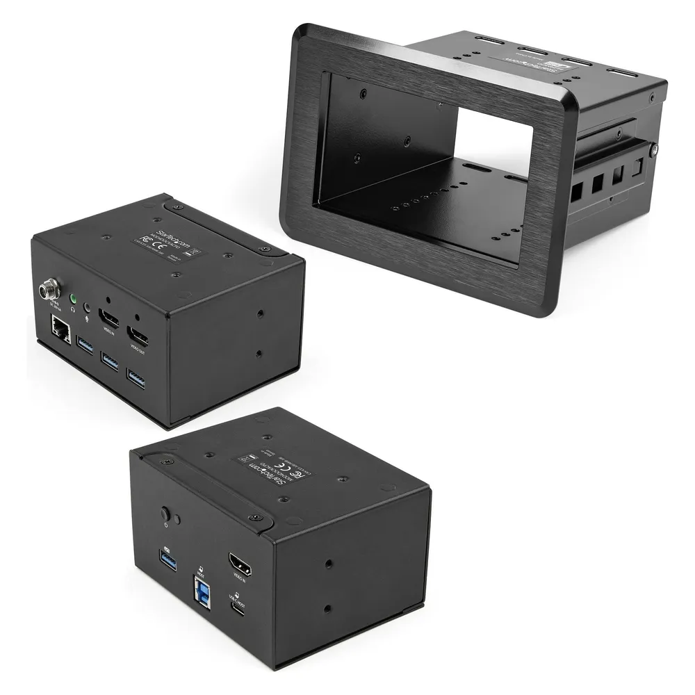 StarTech Konferenztisch-Konnektivitätsbox mit Laptop-Docking - 4K HDMI - USB-C / USB-A PD - Konf