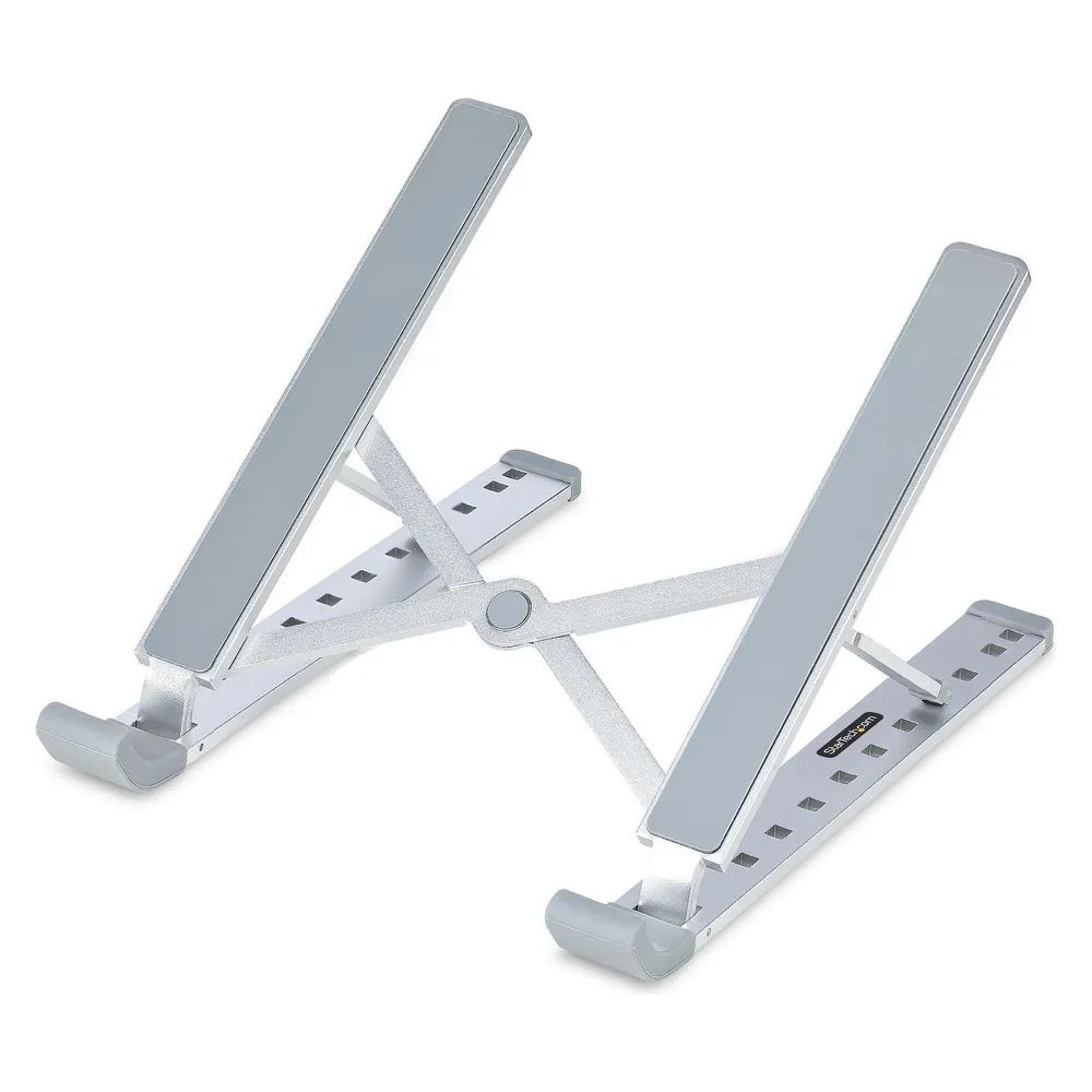 StarTech COM Faltbarer Laptop Ständer Tragbarer Ergonomischer Laptopständer Tragkraft 10 kg Aluminiu