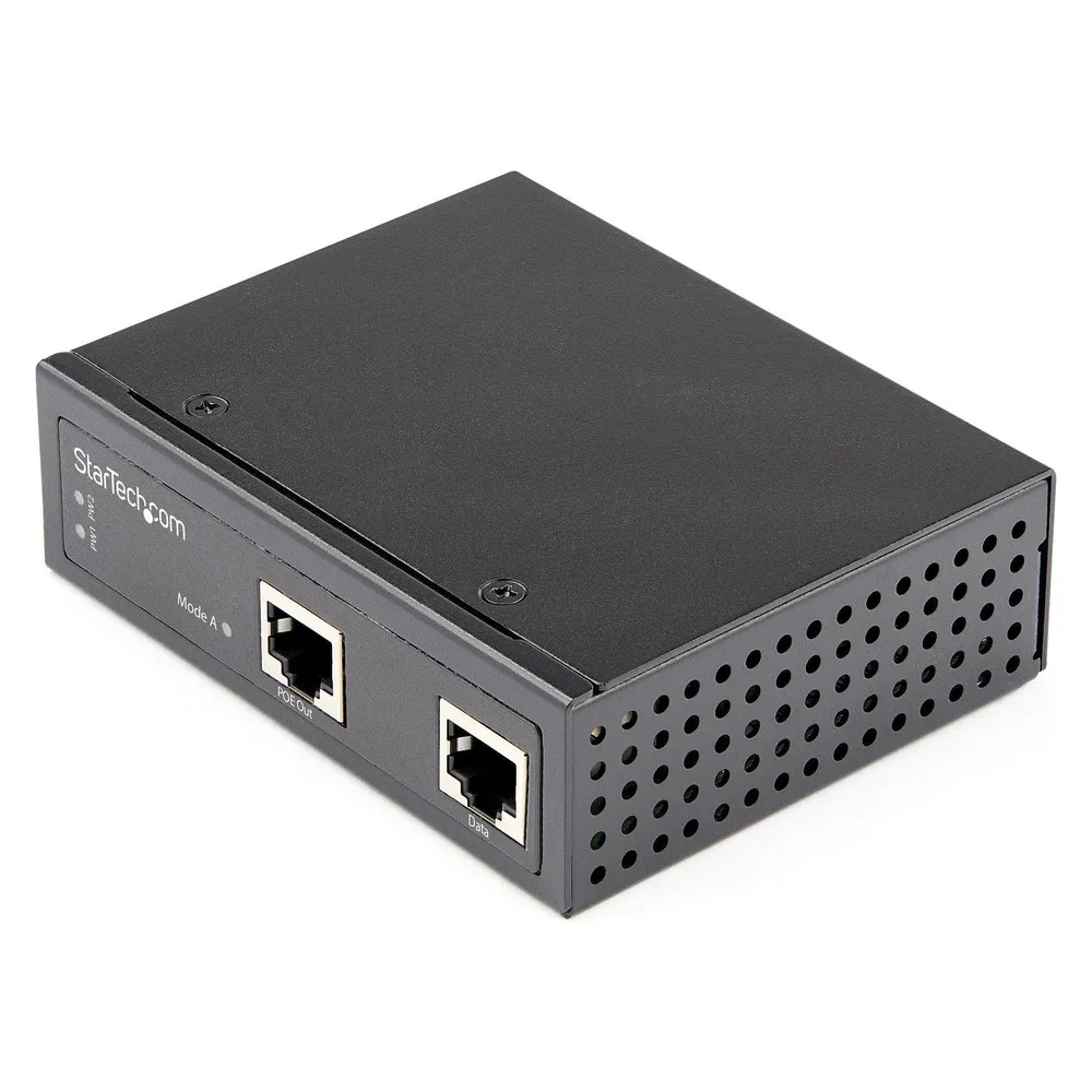 StarTech .com Industrial Gigabit Ethernet PoE Injector (802.3af