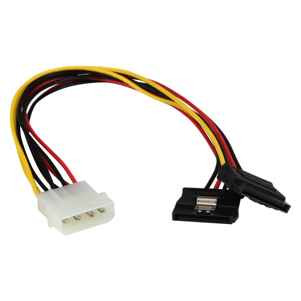 StarTech 30 cm 4-Pin Molex auf SATA Y-Stromkabel - Molex zu Serial-ATA Splitter Y-Kabel