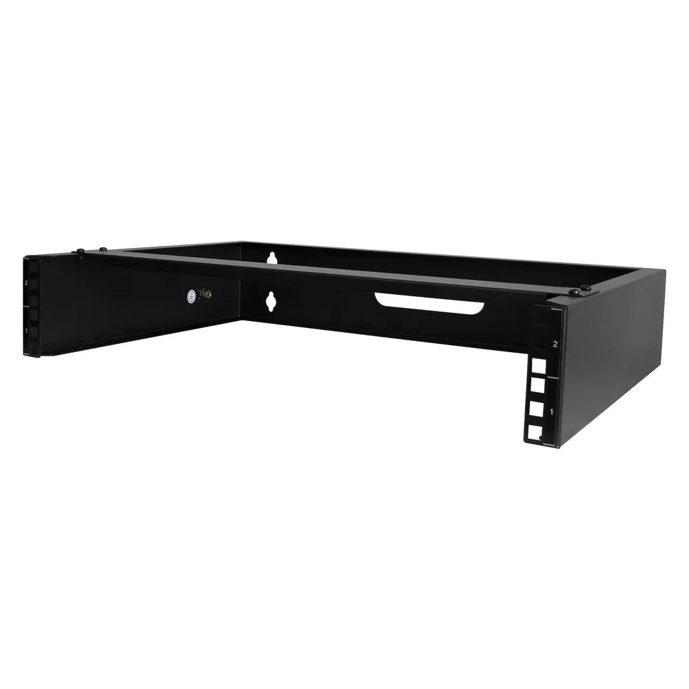 StarTech com Support de Réseau Mural 2U - 14In. Profondeur (profil bas) - Support pour Panneau de Br